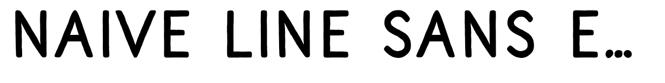 Naive Line Sans Extra Black